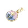 Brass Enamel Pendants KK-CBA3F25-10G-02-2