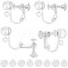 20Pcs Brass Clip-on Earring Findings KK-BBC0013-04-1