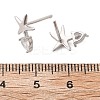 925 Sterling Silver Stud Earrings EJEW-D317-02P-5