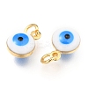Brass Enamel Charms KK-B024-02G-I-2
