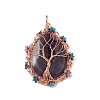 Natural Amethyst Big Pendants G-L524-09RG-05-2