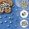 50Pcs 5 Styles Tibetan Style Alloy Beads FIND-CJ0003-62-3