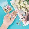 98Pcs 7 Colors Light Gold Alloy Enamel Charms ENAM-FH0001-28-2
