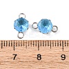 304 Stainless Steel Micro Pave Cubic Zirconia Connector Charms STAS-H240-50P-10-3
