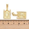 Brass Micro Pave Cubic Zirconia Pendants KK-F919-19G-3