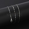 Brass Link Chain Necklaces for Women NJEW-D302-35P-2