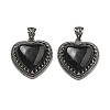 Natural Obsidian Pendants G-A095-01AS-08-1