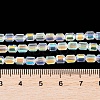 Electroplate Glass Beads Strands EGLA-D031-01-02-4