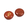 10Pcs 10 Styles Natural Red Jasper Cabochons G-G193-03F-2