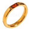 304 Stainless Steel Pave Cubic Zirconia Finger Rings FS-WG61B2A-03-1