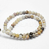 Natural Bamboo Leaf Agate Beads Strands G-F364-02-6mm-2