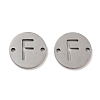 Non-Tarnish 201 Stainless Steel Hollow Flat Round Links FIND-R149-03F-P-1