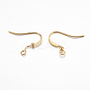 Brass Ear French Earring Hooks X-KK-K225-11-G-2