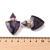 Natural Amethyst Perfume Bottle Pendants G-L623-10G-02-3