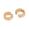 Ion Plating(IP) 304 Stainless Steel Clip-on Earrings EJEW-M001-11G-2