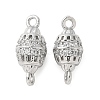 Brass Micro Pave Cubic Zirconia Connector Charms KK-U056-25P-1