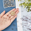 72Pcs 3 Sizes Grade AA Brass Ice Pick Pinch Bails for Pendant Making KK-FH0006-26-4