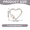 15Pcs 3 Colors Alloy Screw Carabiner Lock Charms FIND-AN0001-12-2