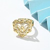 Clear Cubic Zirconia Finger Rings RJEW-G337-02G-04-2