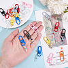 24Pcs 8 Colors Silicone Pen Holder Clip HJEW-DR00035-3