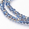 Electroplate Glass Faceted Rondelle Beads Strands EGLA-D020-4x3mm-54-2