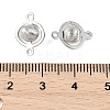 SHEGRACE Brass Round Links XGR0127P-123P-3