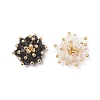 2Pcs 2 Color Glass Beads Cabochons FIND-JF00107-1