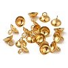 304 Stainless Steel Bead Cap Pendant Bails STAS-I192-01E-G-1