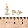SHEGRACE Brass Micro Pave Clear Cubic Zirconia Pendants XGRQ29758-394G-Z-3