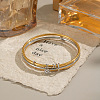 Minimalist 304 Stainless Steel Multi-layered Bangles WQ1002-4