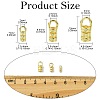 30Pcs 3 Styles Brass Cord End FIND-CJ0004-61-2
