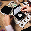 Square EVA Covered with Velveteen Commemorative Coin Storage Cases with Sponge Inside CON-WH0201-005A-5