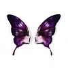 Epoxy Resin Butterfly Wings with Lady Face Cabochons RESI-N045-05A-2