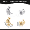 12Pcs 2 Colors 316 Surgical Stainless Steel European Beads STAS-DC0007-89-4