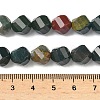 Natural Bloodstone/Heliotrope Stone Beads Strands G-C267-B03-4