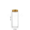 Column Glass Screw Top Bead Storage Tubes CON-WH0086-094G-02-1