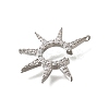 Brass Micro Pave Cubic Zirconia Pendants KK-Q035-07P-2