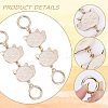 Alloy Enamel Cat Link Chains for Purse Chains PURS-WH0001-40-6