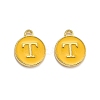 Golden Plated Alloy Enamel Charms ENAM-Q437-13T-1