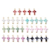 35Pcs 7 Colors Acrylic Imitation Gemstone Pendants PALLOY-JF03224-1