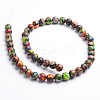 Dyed Natural Imperial Jasper Round Bead Strands G-M274-06-6mm-2
