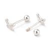 Butterfly 925 Sterling Silver Stud Earrings for Girl Women EJEW-I259-02S-3