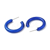 Textured Ring Acrylic Stud Earrings EJEW-P251-38-3