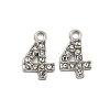 304 Stainless Steel Pendants STAS-L080-002P-04-1