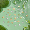 80Pcs 2 Colors 304 Stainless Steel Pendants STAS-DC0008-88-4