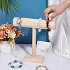 T-Bar Wood Bracelet Organizer Display Stands BDIS-WH0011-03-3