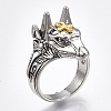 Alloy Wide Band Rings X-RJEW-T006-07-1
