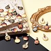 30Pcs 6 Styles Printed Alloy Enamel Pendants ENAM-CJ0005-11-4