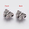 Tibetan Style Alloy Butterfly Beads TIBEP-GC180-AS-RS-2