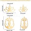 8Pcs 4 Styles 201 Stainless Steel Pendants STAS-UN0033-89-5